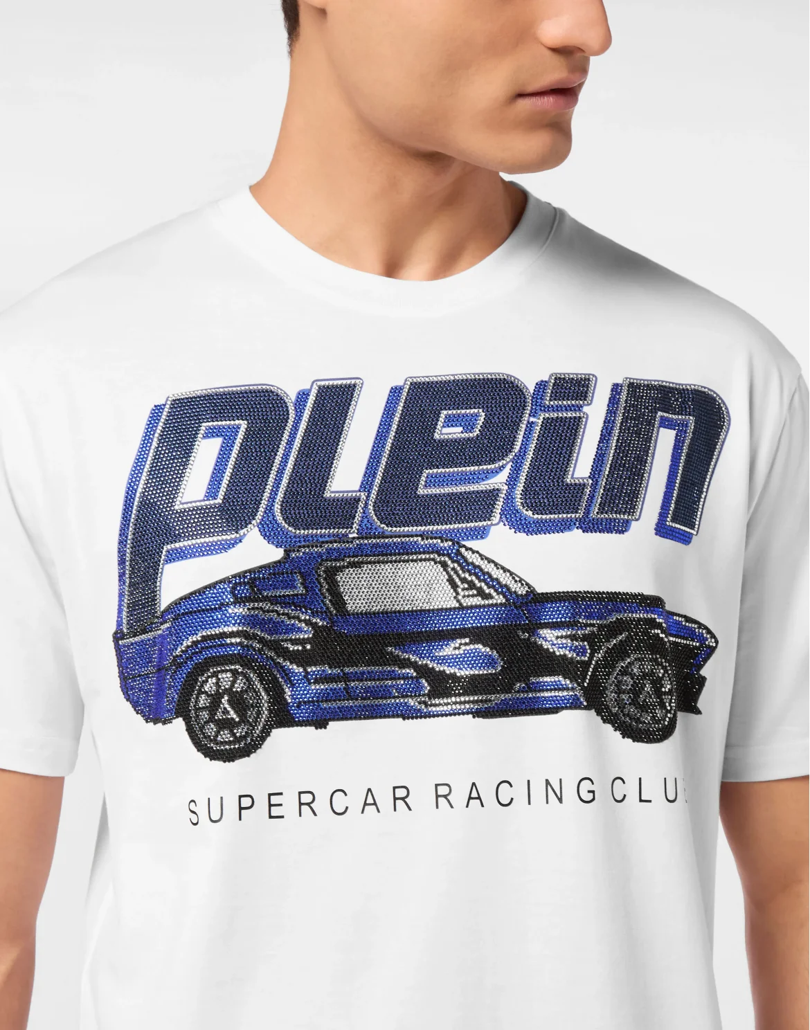 Jersey T-shirt Round Neck SS Cars Racing, цвет: Белый