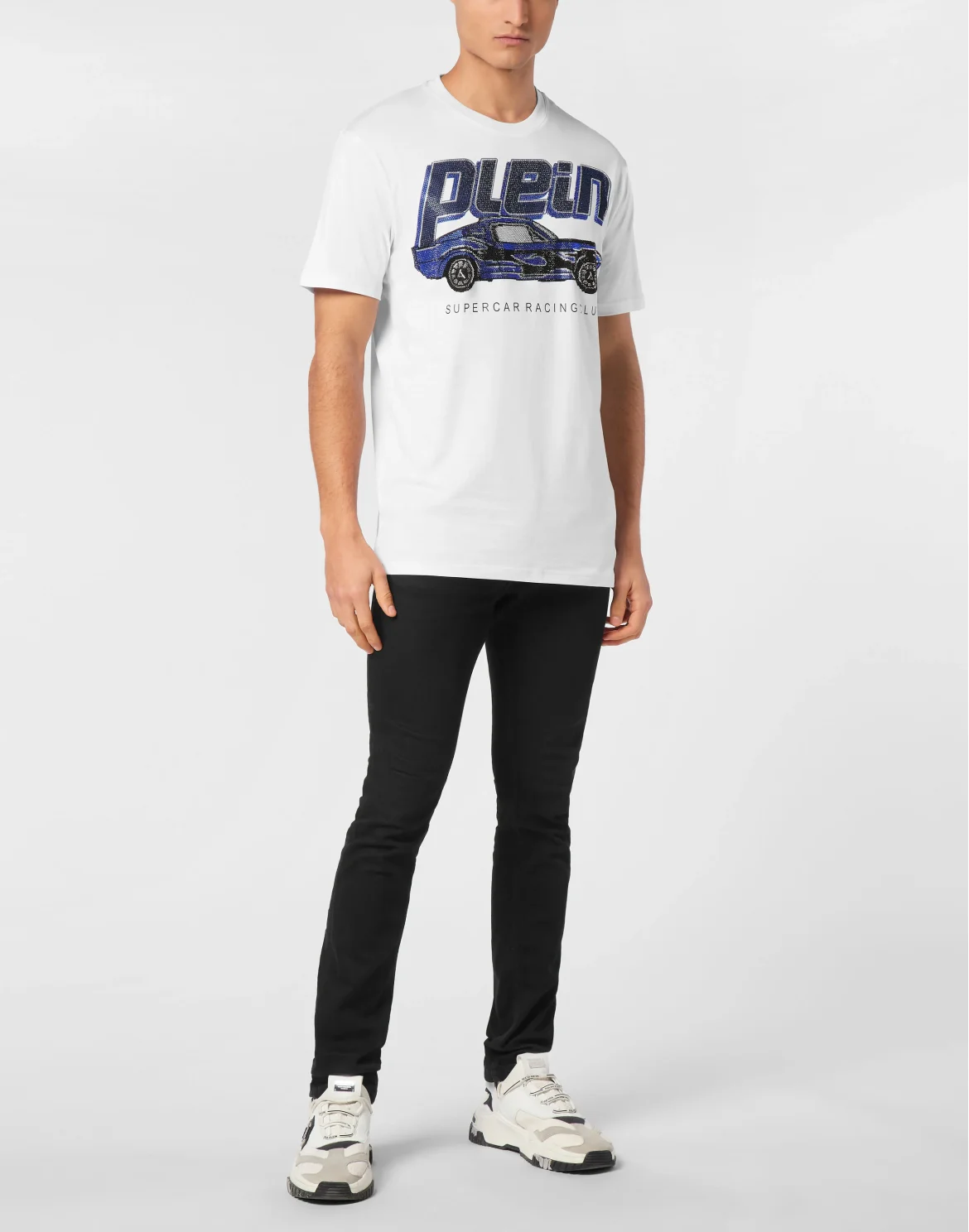 Jersey T-shirt Round Neck SS Cars Racing, цвет: Белый