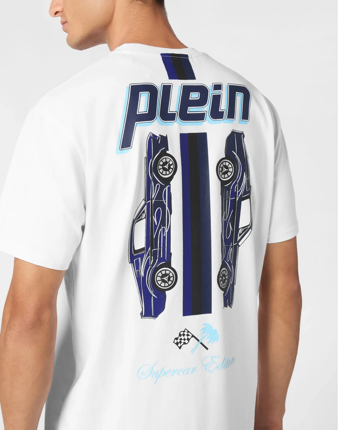 Jersey T-shirt Round Neck SS Cars Racing, цвет: Белый