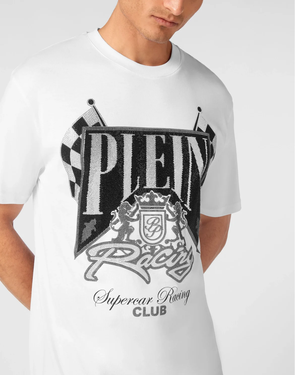 Jersey T-shirt Round Neck SS Strass Racing Club, цвет: Белый