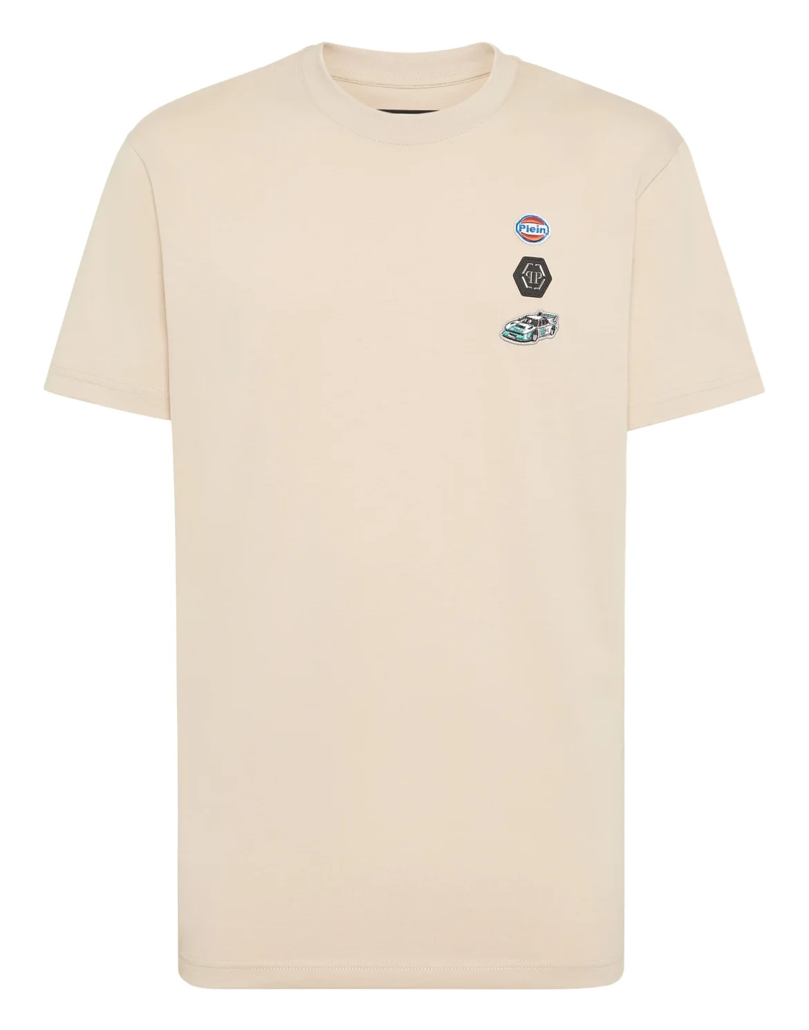 Jersey T-shirt Round Neck SS Cars Racing, цвет: Бежевый