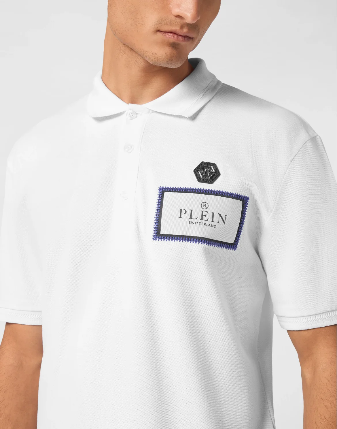 Polo shirt SS Label Contrast, цвет: Белый