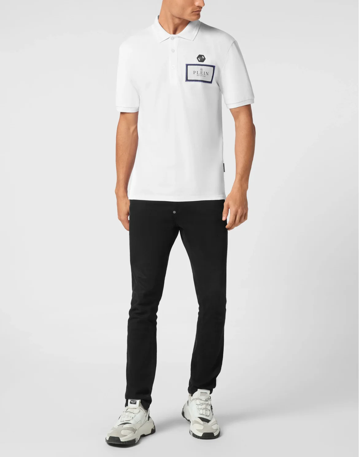 Polo shirt SS Label Contrast, цвет: Белый