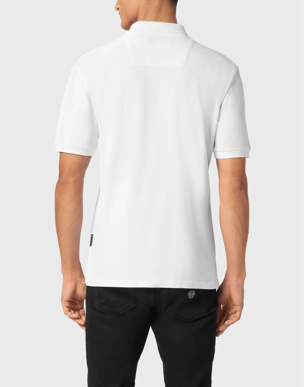 Polo shirt SS Label Contrast, цвет: Белый