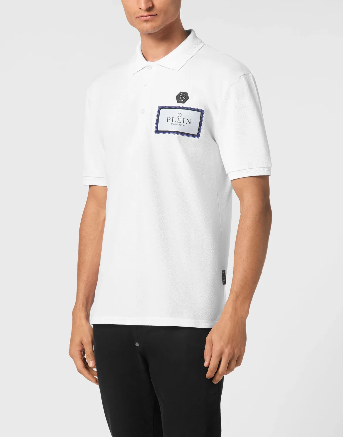 Polo shirt SS Label Contrast, цвет: Белый