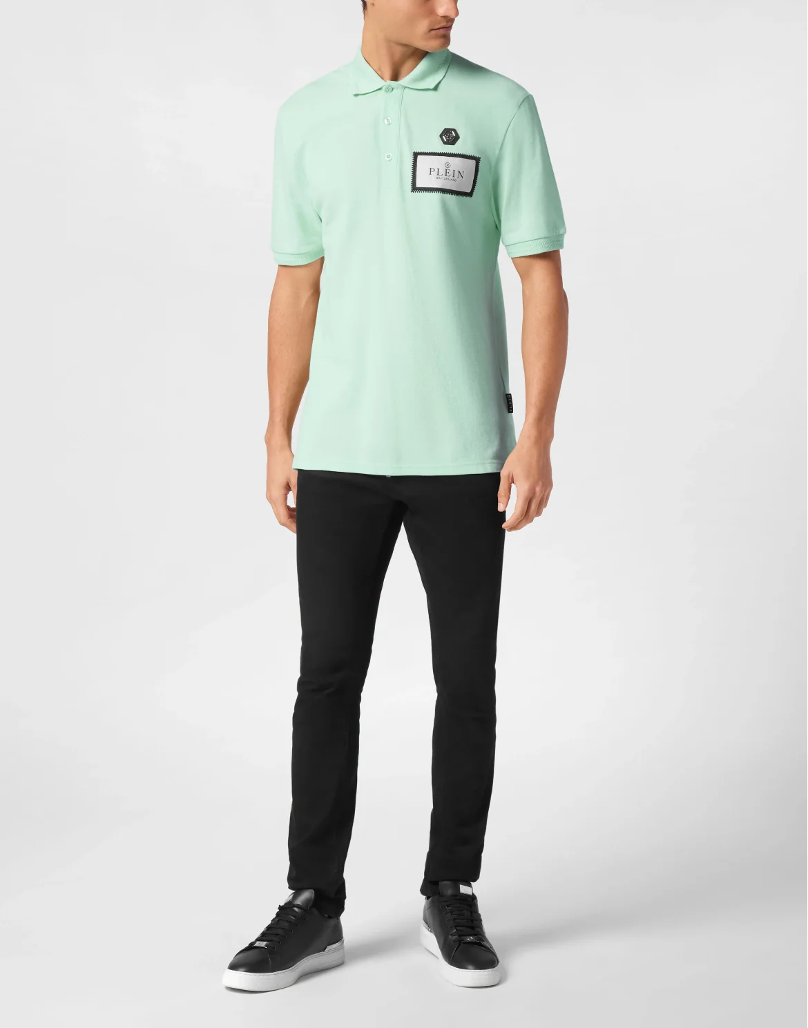 Polo shirt SS Label Contrast, цвет: Зеленый