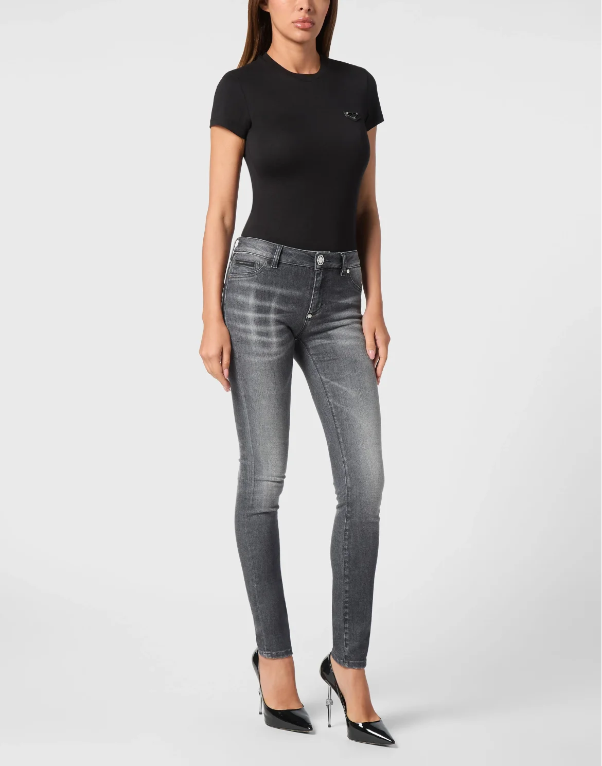 Denim Jeggings, цвет: Серый