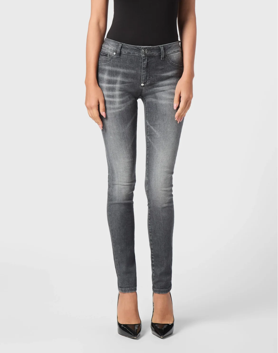 Denim Jeggings, цвет: Серый
