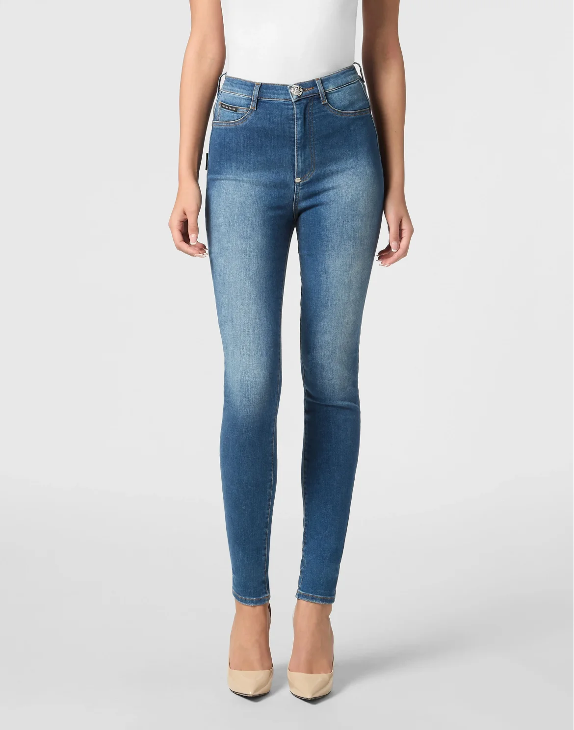 High Waist Jegging, цвет: Синий