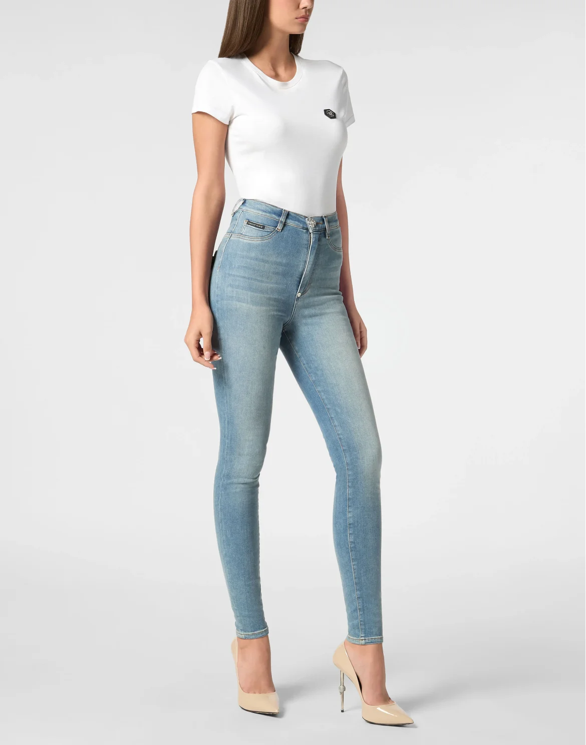 High Waist Jegging, цвет: Серый