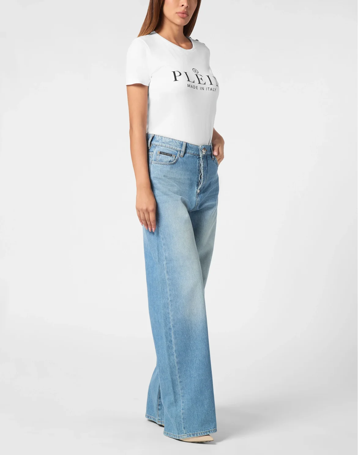 Denim Skater Fit Trousers, цвет: Синий