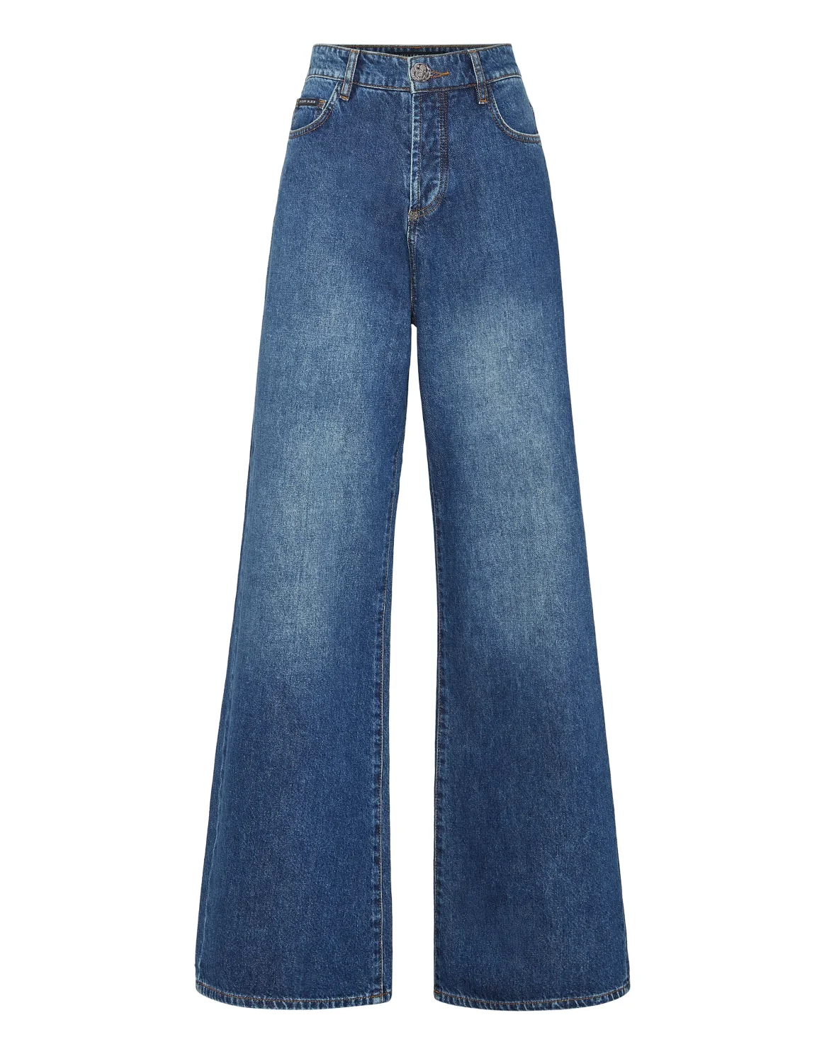 Denim Skater Fit Trousers, цвет: Синий