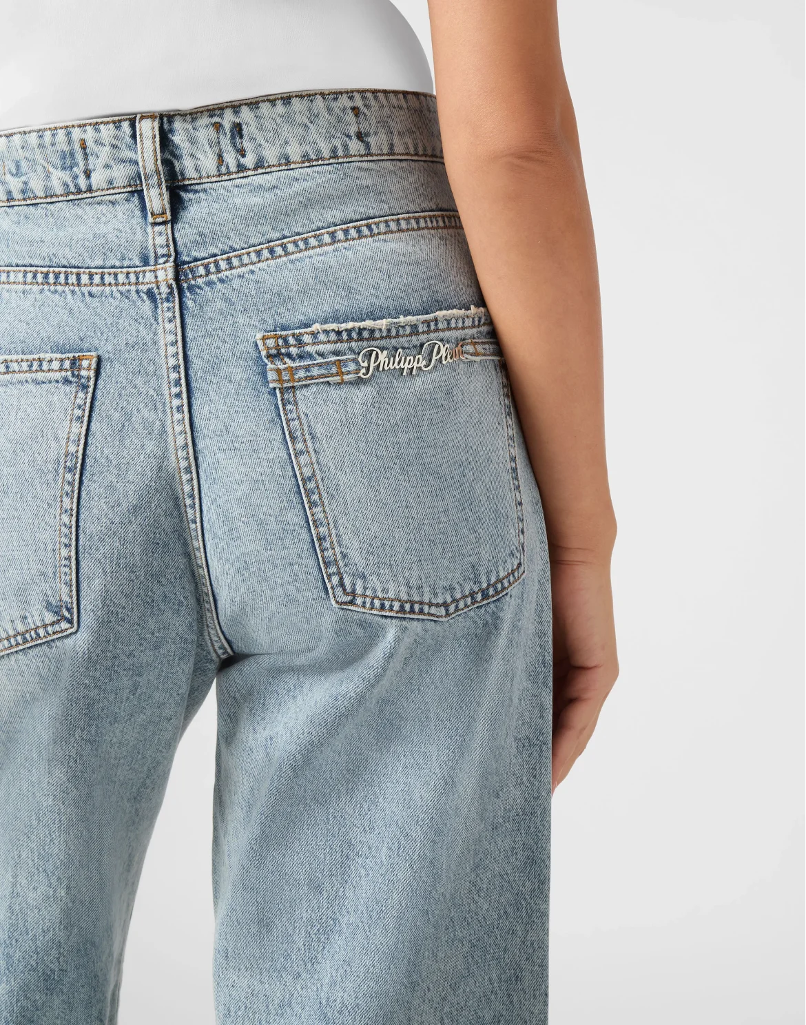 Denim Skater Fit Trousers, цвет: Синий