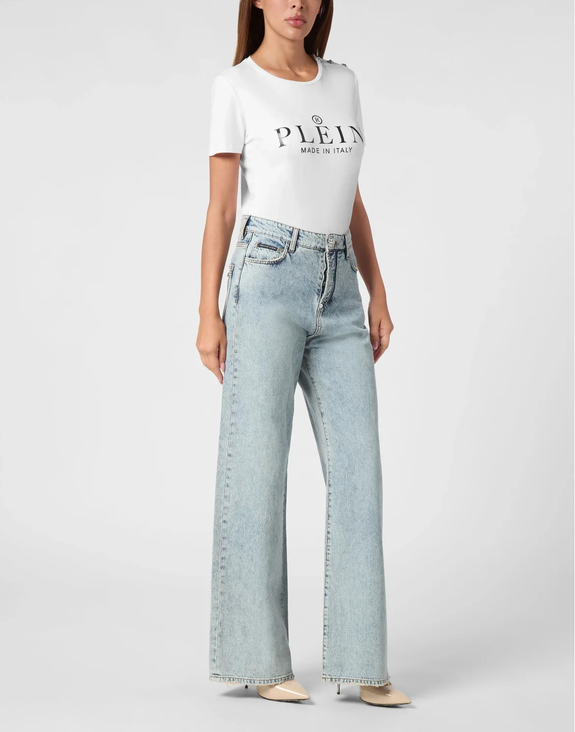 Denim Skater Fit Trousers, цвет: Синий