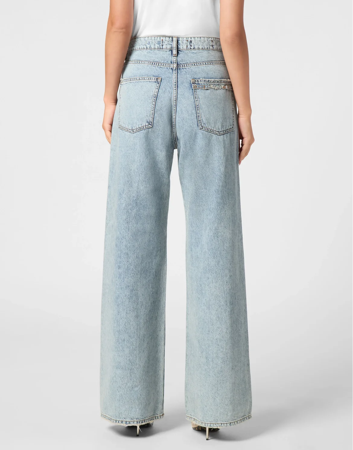 Denim Skater Fit Trousers, цвет: Синий