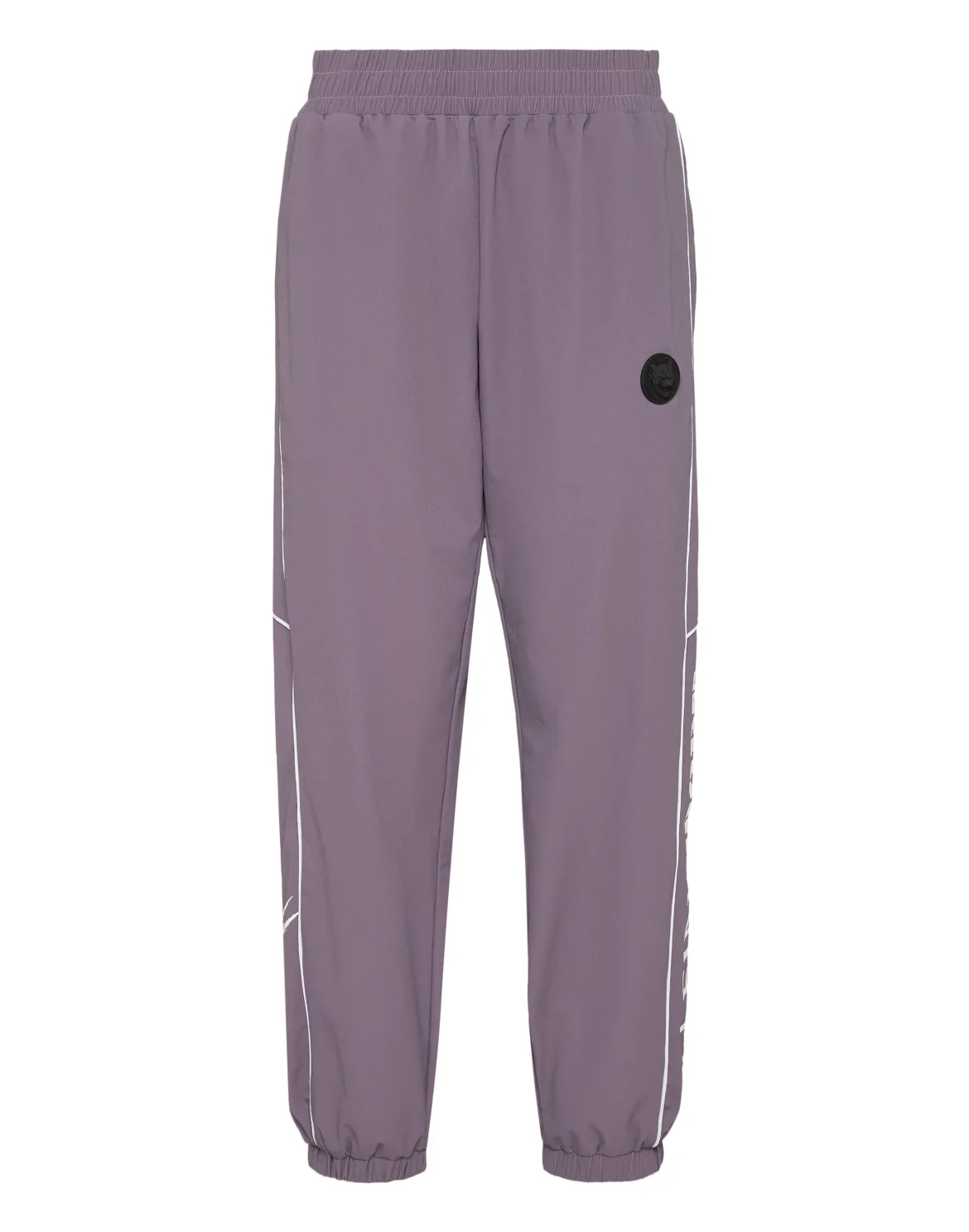Nylon Loose Fit Piping Jogging Pants Scratch, цвет: Фиолетовый