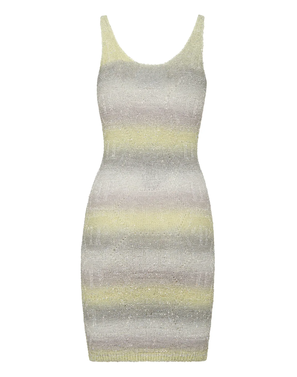 Paillettes Short Dress  Monogram Signature, цвет: Белый