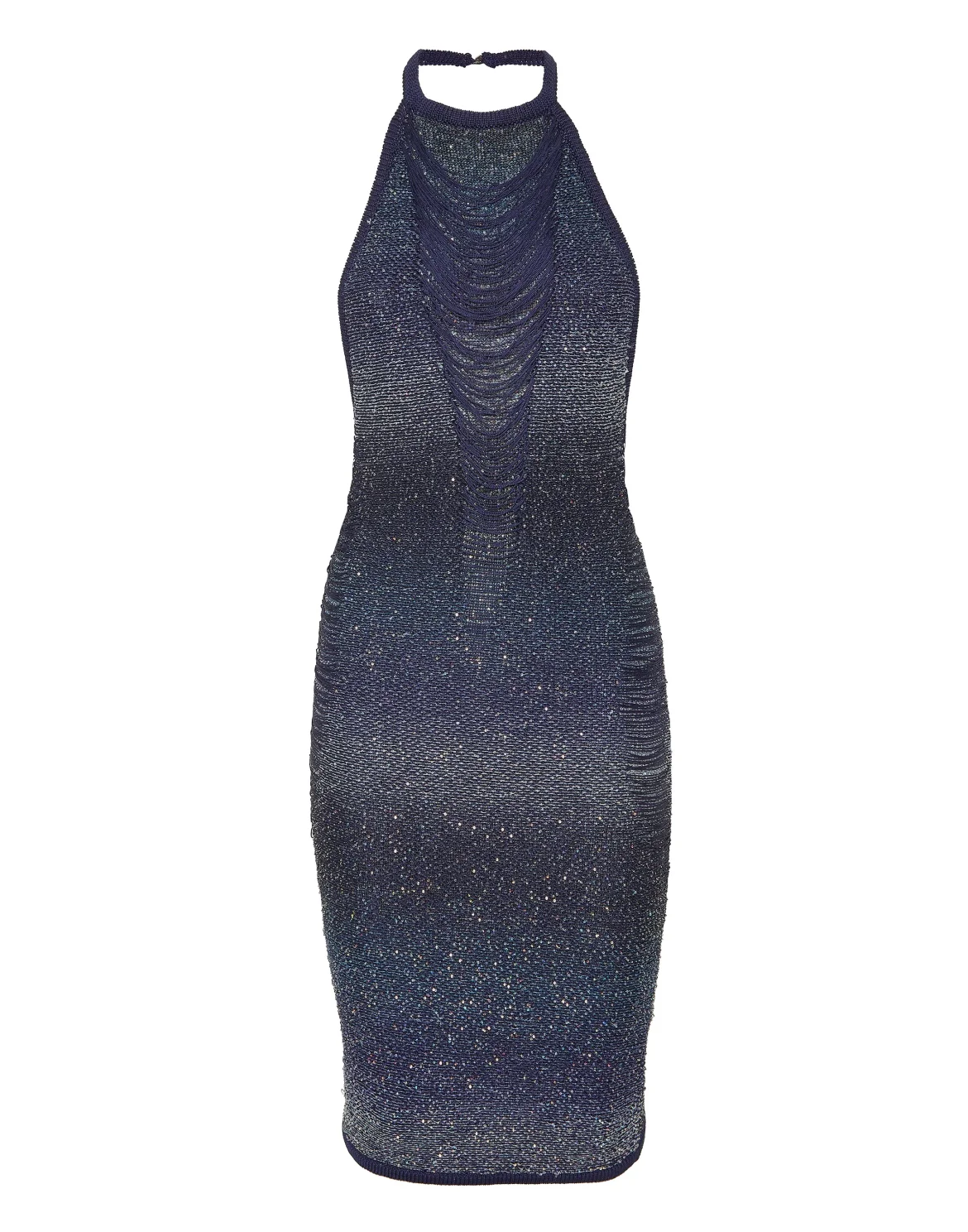 Paillettes Mini Dress Multicutting, цвет: Синий