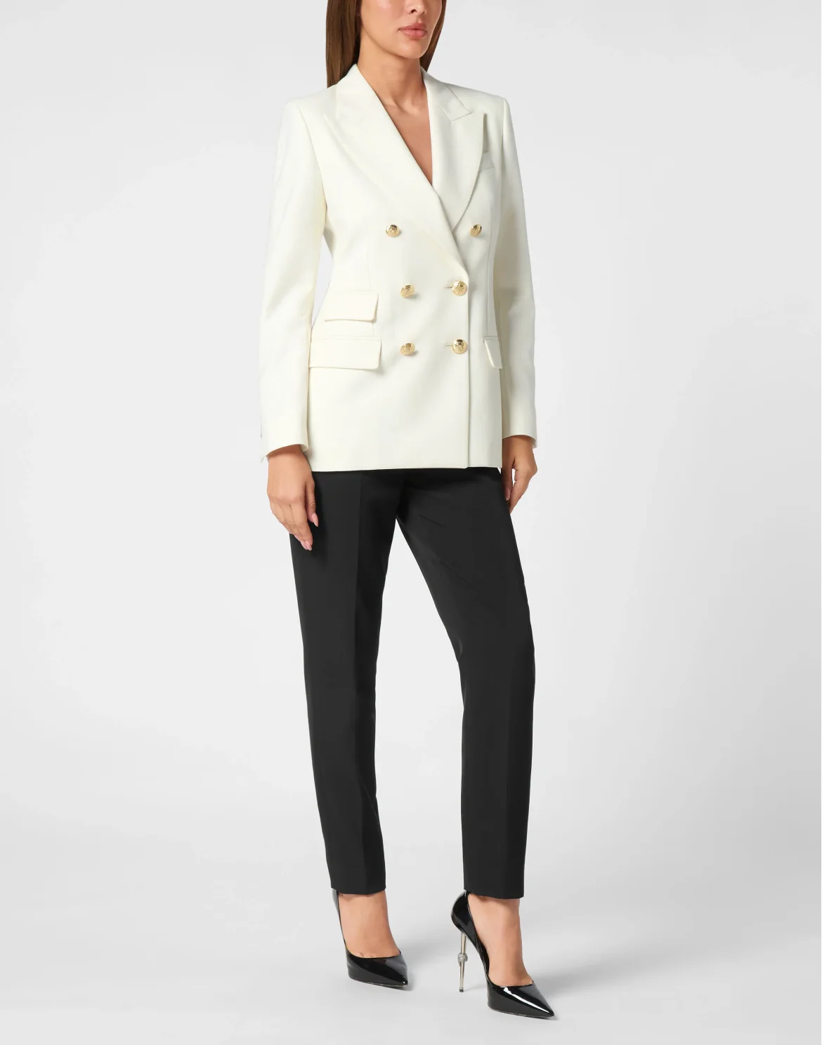 Wool Marine Fit Blazer LS, цвет: Белый