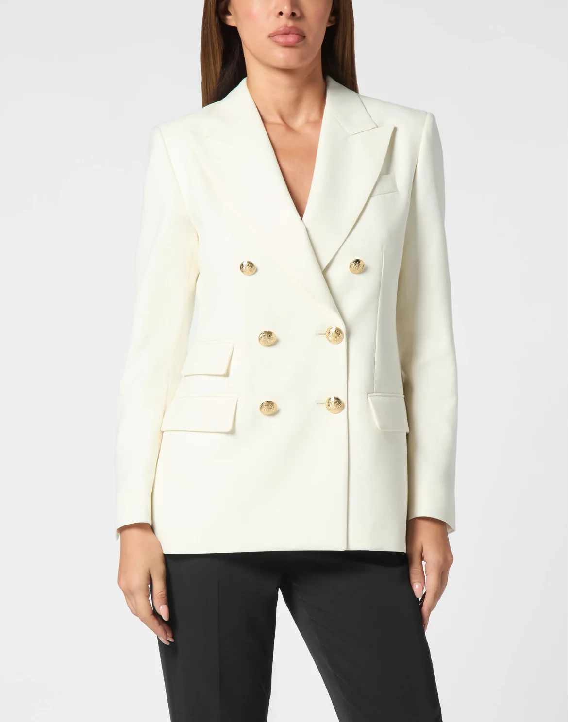 Wool Marine Fit Blazer LS, цвет: Белый