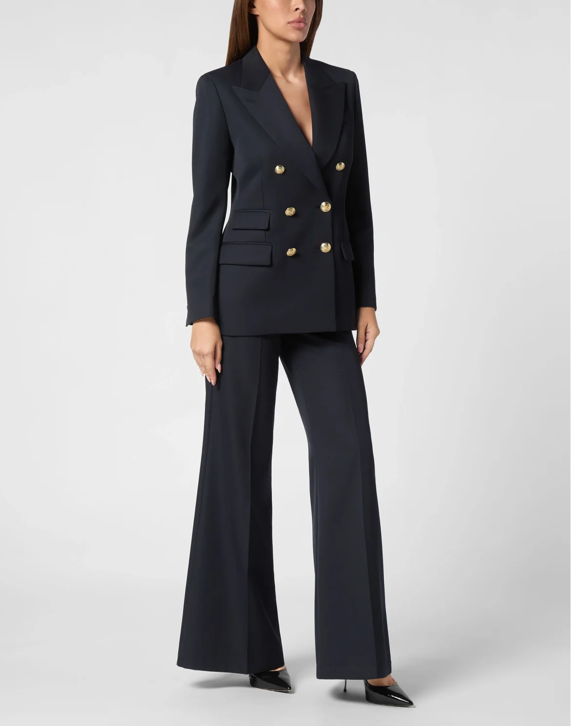 Wool Marine Fit Blazer LS, цвет: Синий