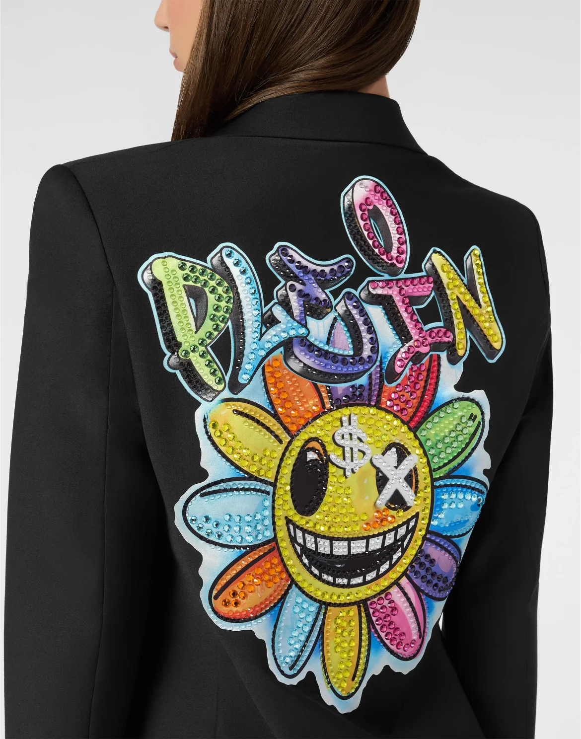 Wool Boyfriend Fit Blazer LS Smile, цвет: Черный