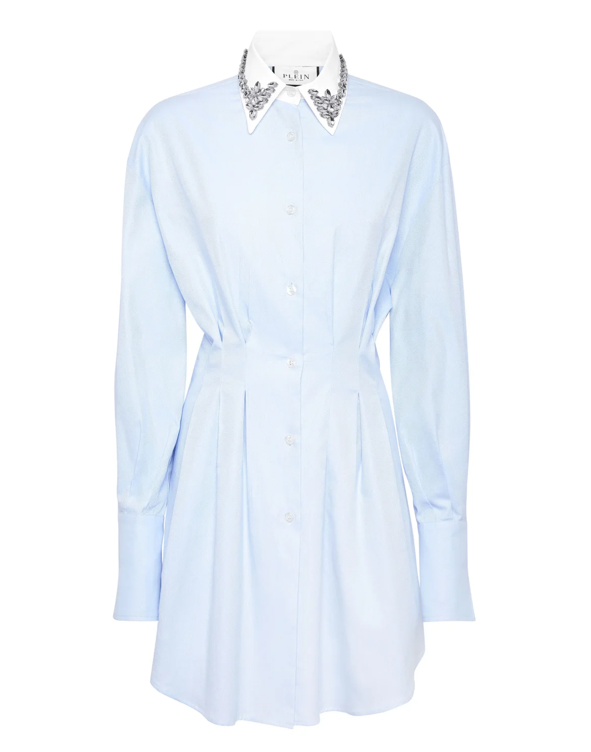 Mini Shirt Dress LS Strass, цвет: Голубой