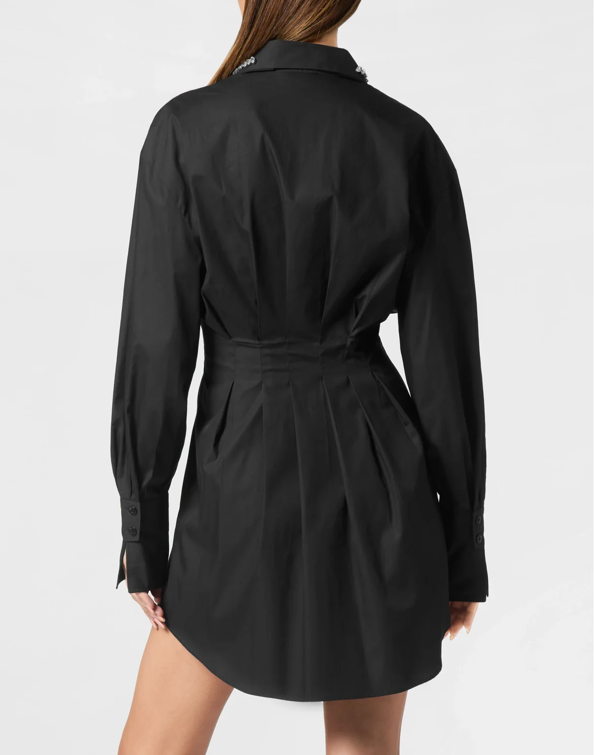 Mini Shirt Dress LS Strass, цвет: Черный