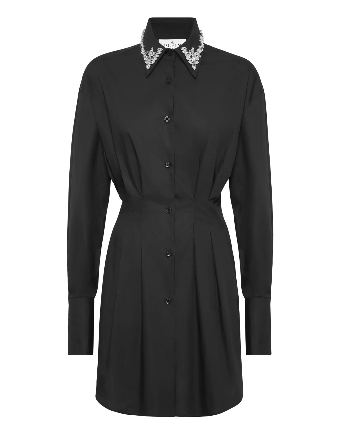 Mini Shirt Dress LS Strass, цвет: Черный
