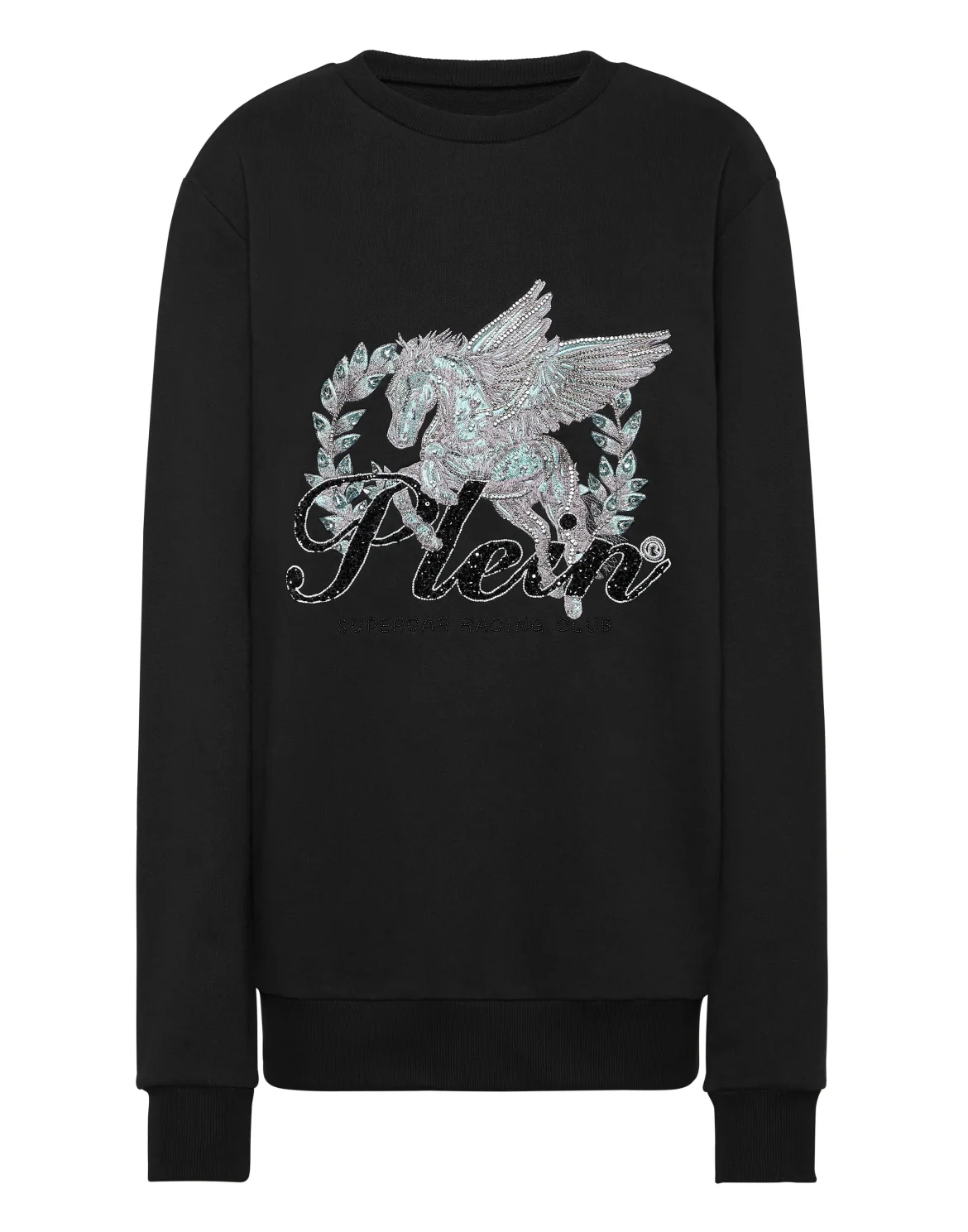 Pullover Round Neck LS Unicorn, цвет: Черный