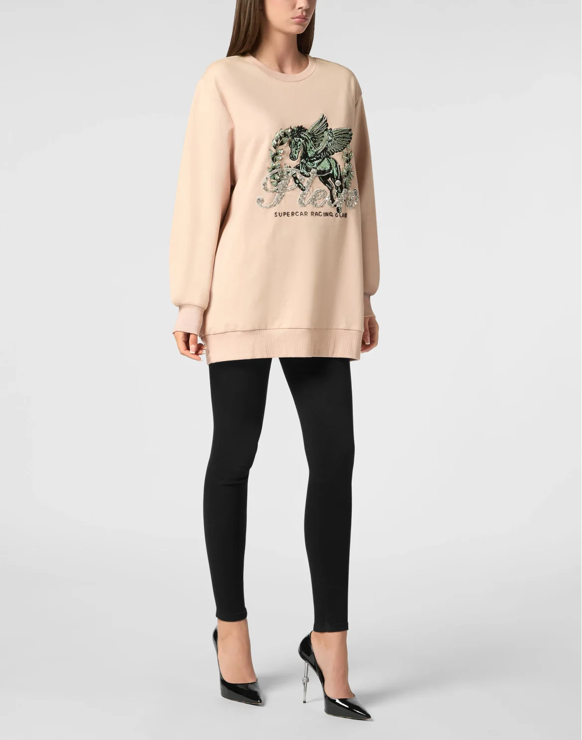 Pullover Round Neck LS Unicorn, цвет: Розовый