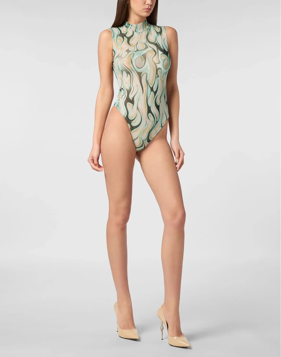 Tulle Body Sleeveless Flame, цвет: Розовый