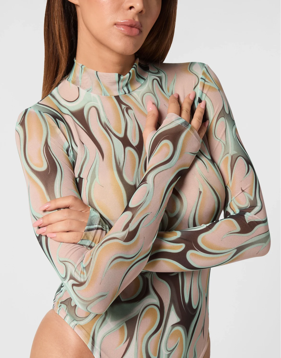 Tulle Body LS Flame, цвет: Розовый