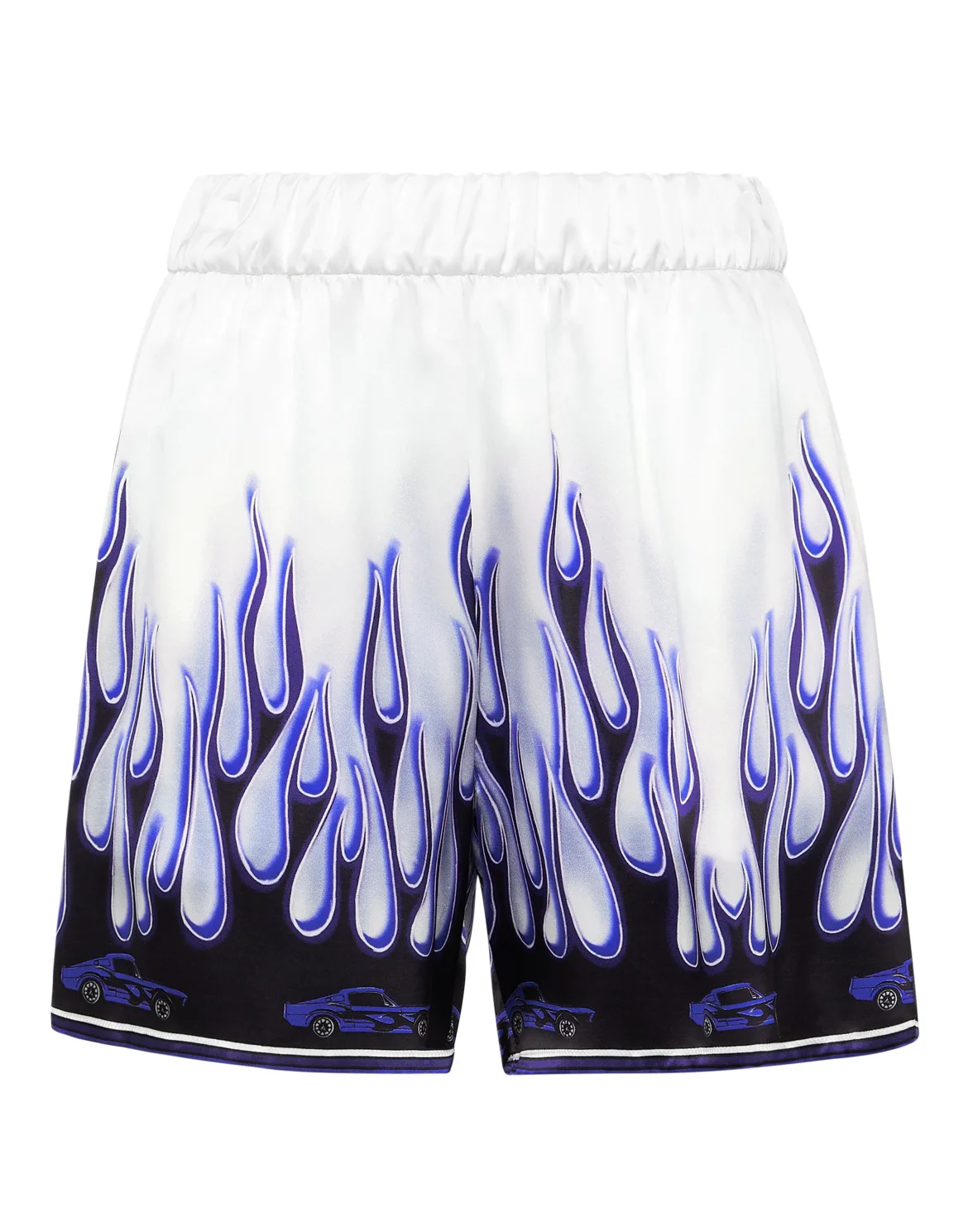 SATIN PIJAMA SHORTS  FLAMES, цвет: Белый