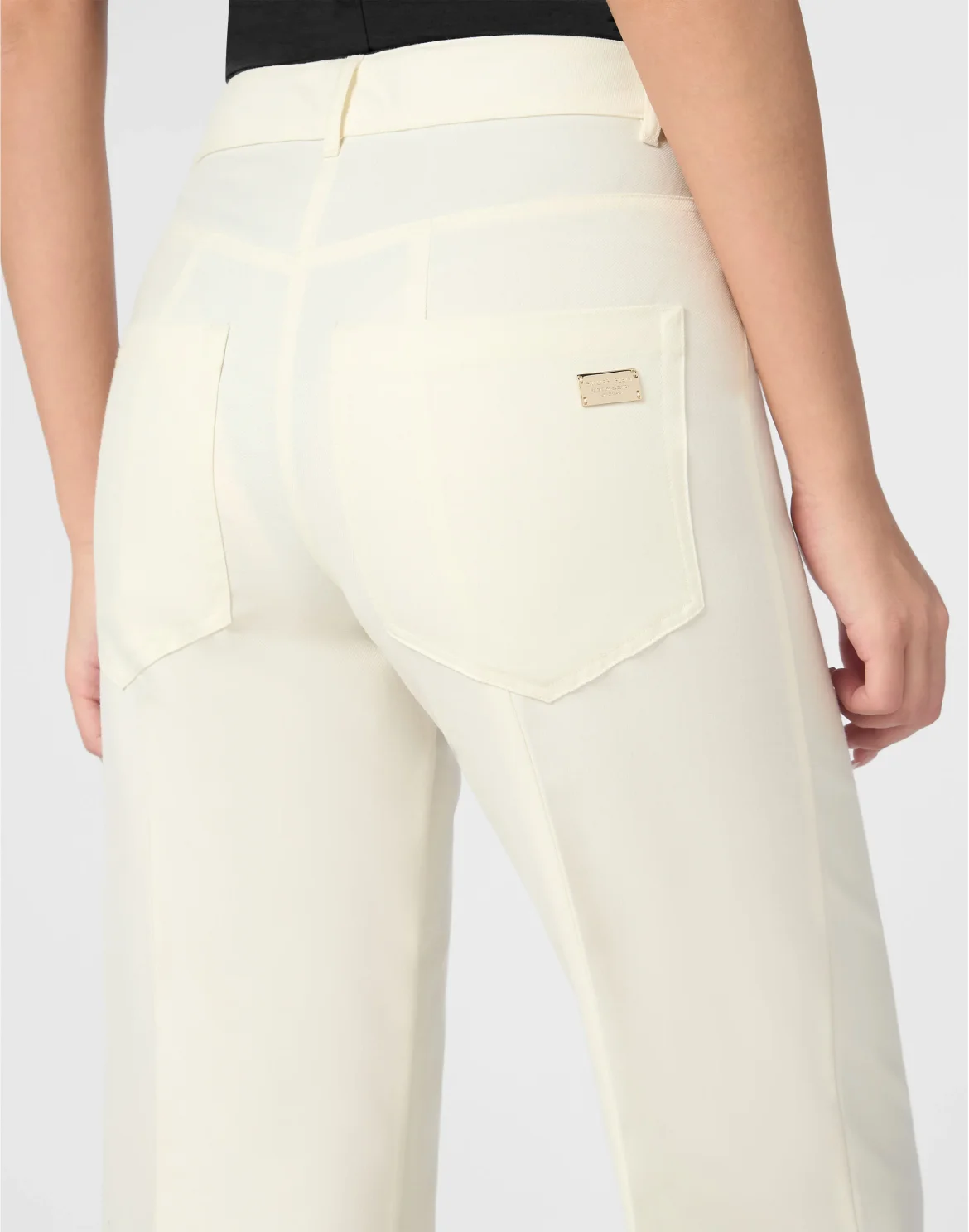 Wool Marine Low Waist Trousers, цвет: Белый