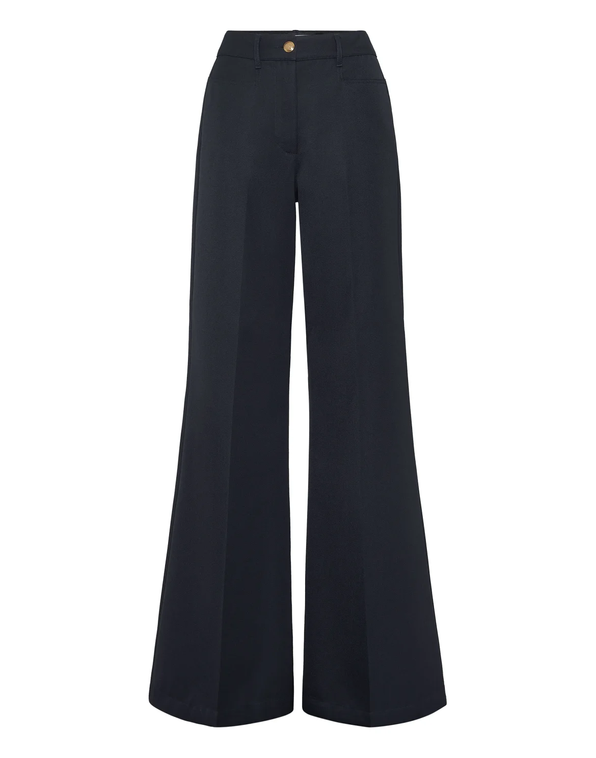 Wool Marine Low Waist Trousers, цвет: Синий