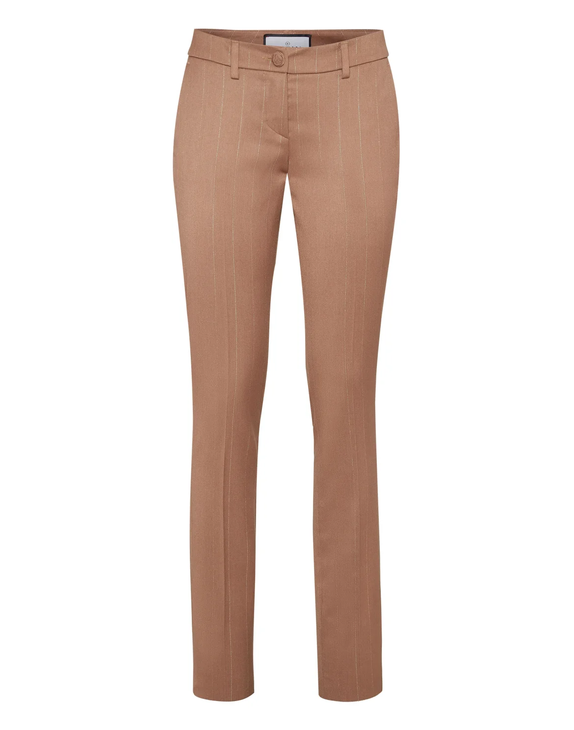 Pinstripe Chinos Fit Trousers, цвет: Коричневый