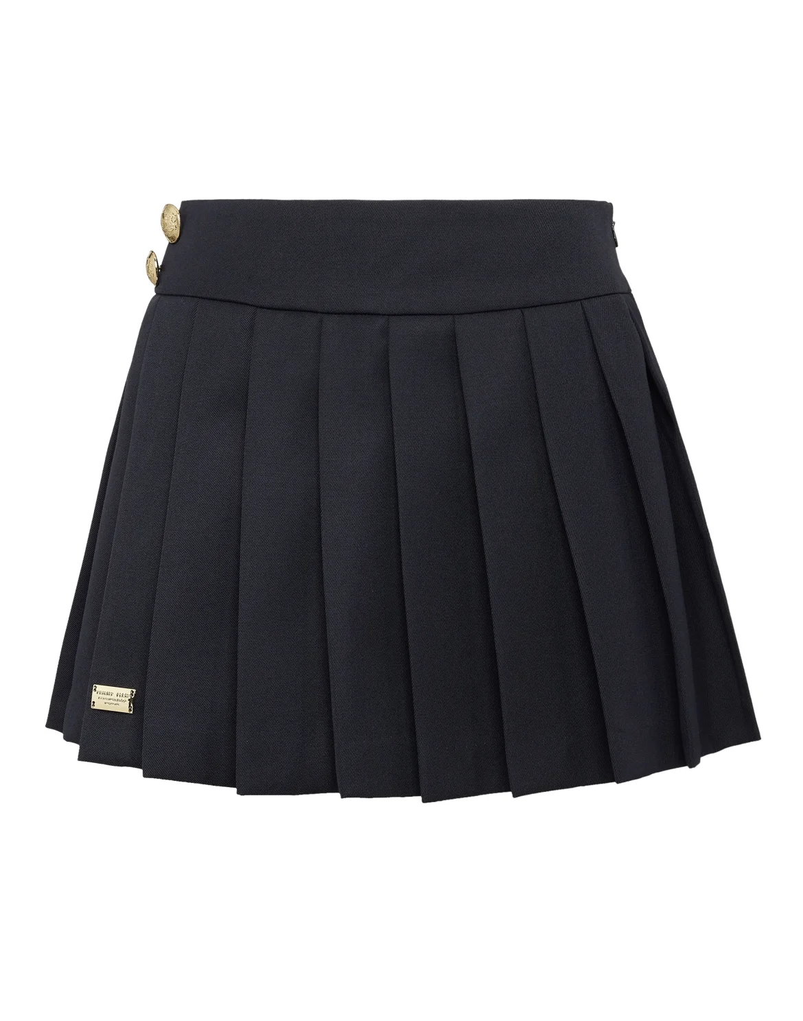 Wool Marine Plisse Skirt, цвет: Синий