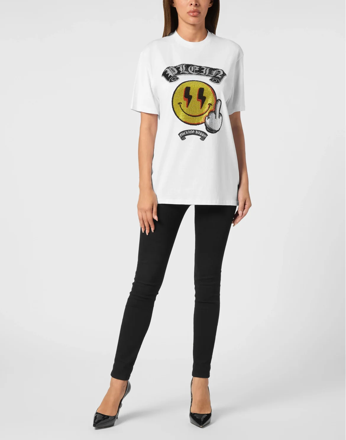T-Shirt Man Fit Smile, цвет: Белый