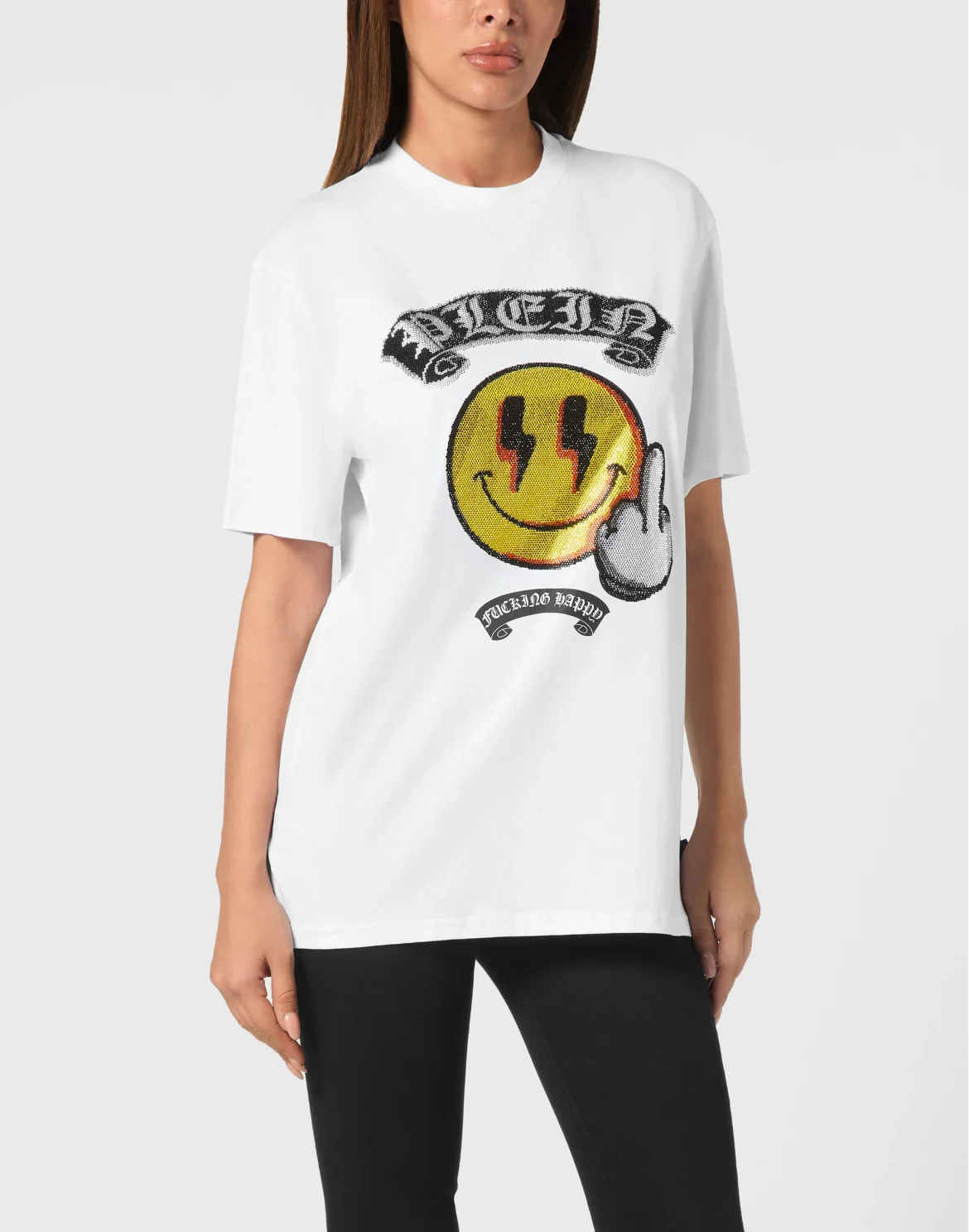 T-Shirt Man Fit Smile, цвет: Белый