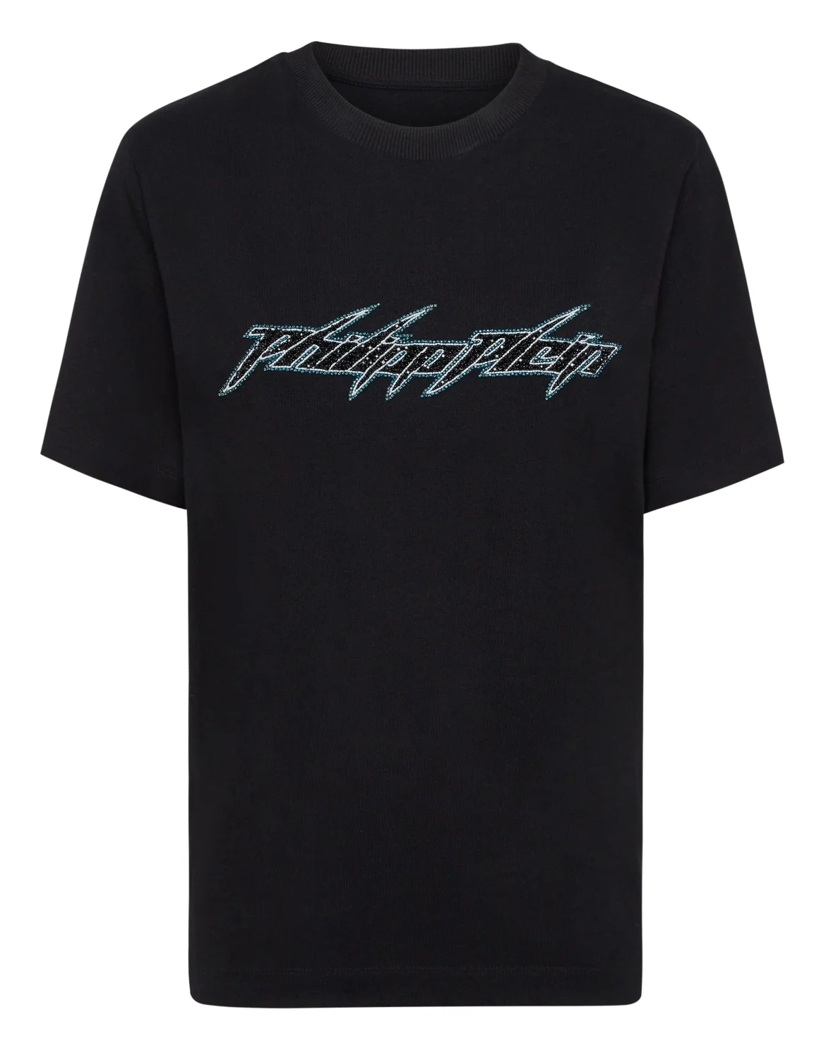Jersey T-Shirt Man Fit Round Neck SS Logo, цвет: Черный