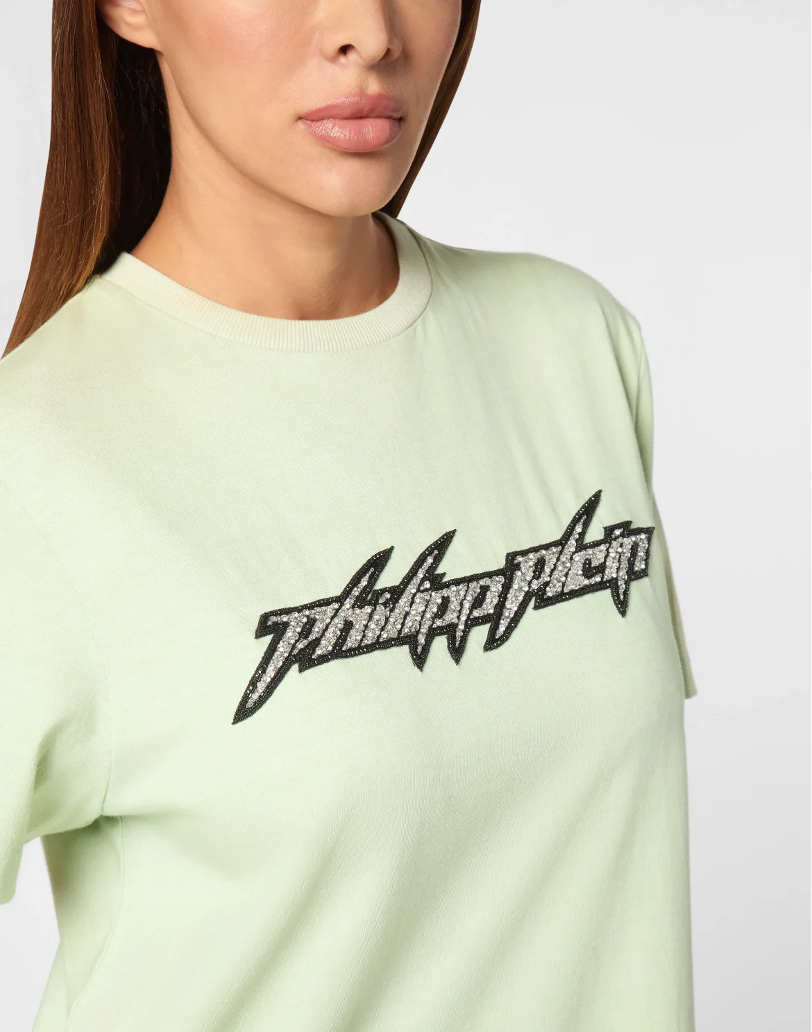 Jersey T-Shirt Man Fit Round Neck SS Logo, цвет: Зеленый