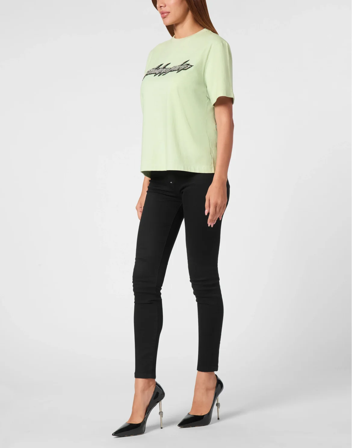 Jersey T-Shirt Man Fit Round Neck SS Logo, цвет: Зеленый