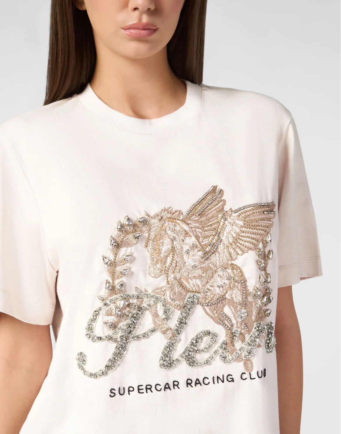 Jersey T-Shirt Man Fit Round Neck SS Unicorn, цвет: Бежевый