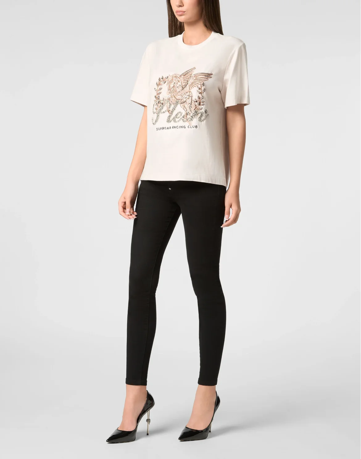 Jersey T-Shirt Man Fit Round Neck SS Unicorn, цвет: Бежевый