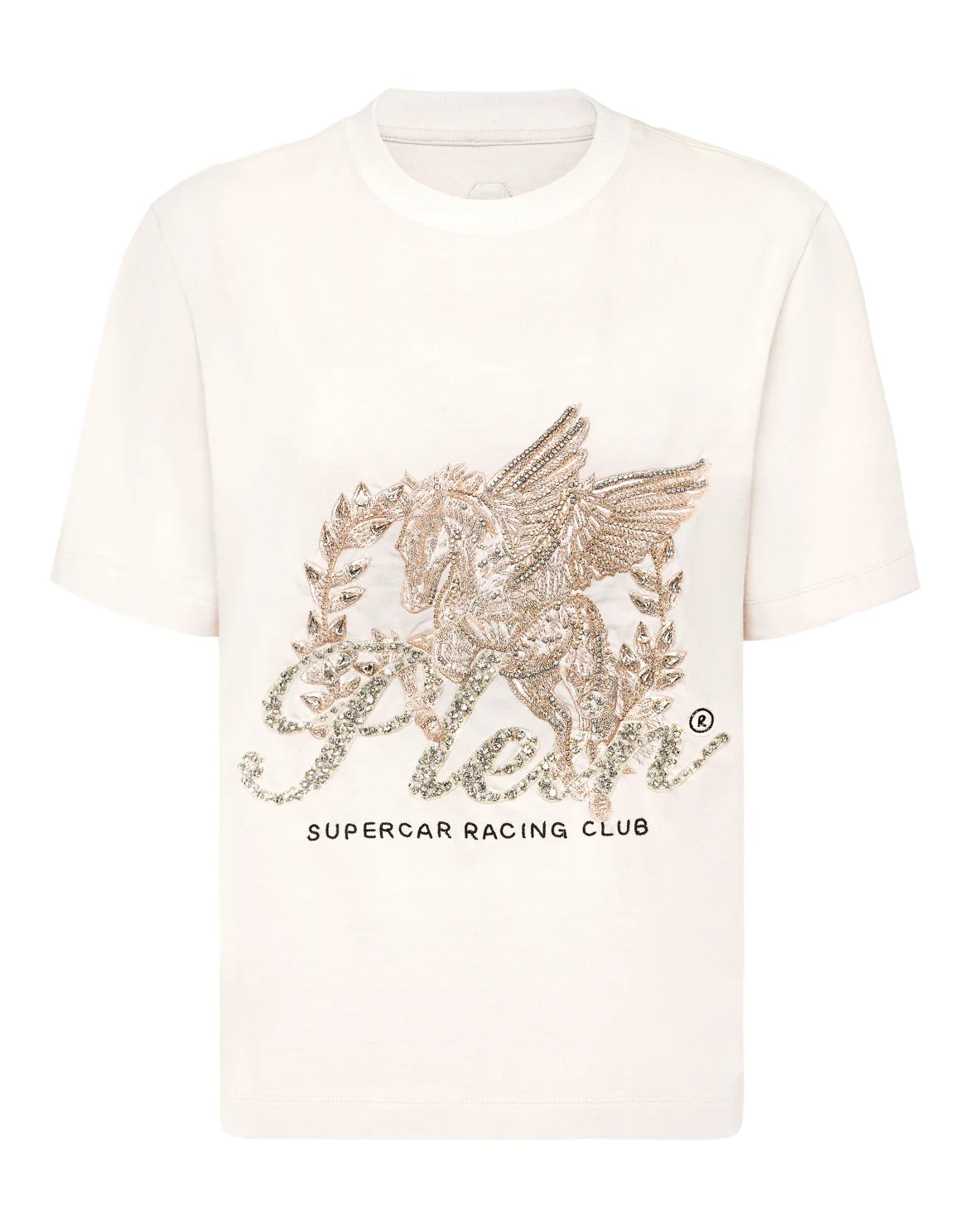 Jersey T-Shirt Man Fit Round Neck SS Unicorn, цвет: Бежевый