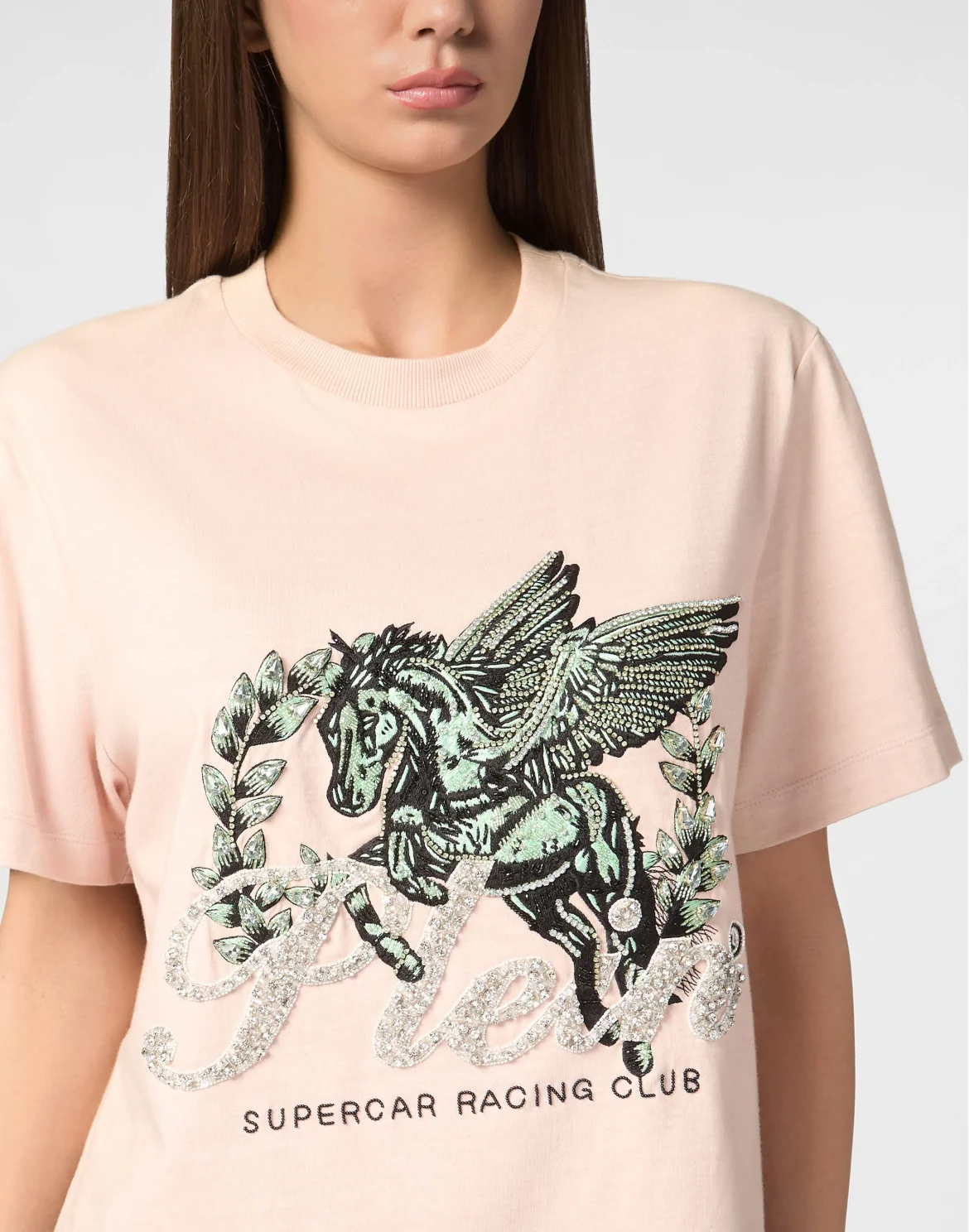 Jersey T-Shirt Man Fit Round Neck SS Unicorn, цвет: Розовый