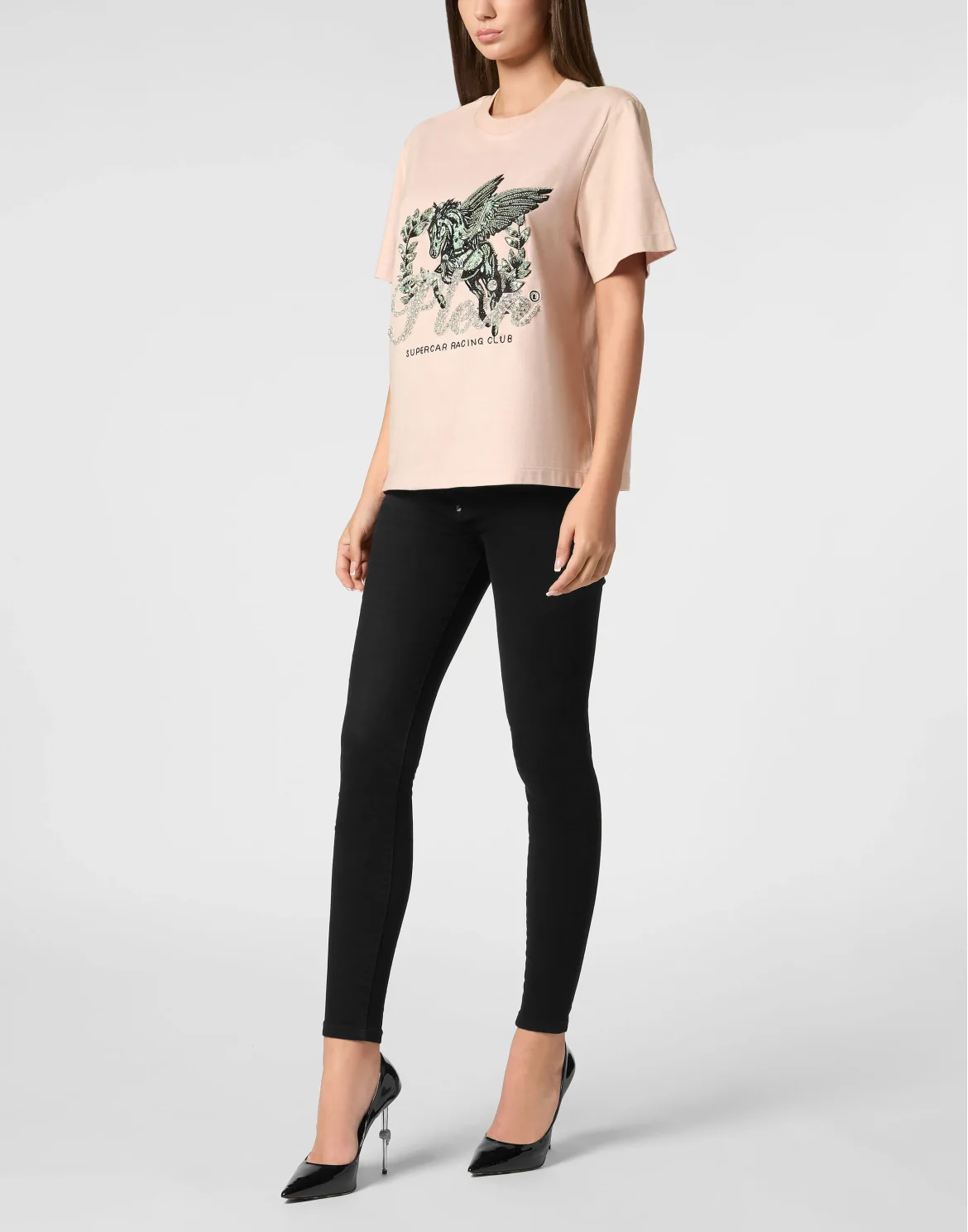 Jersey T-Shirt Man Fit Round Neck SS Unicorn, цвет: Розовый