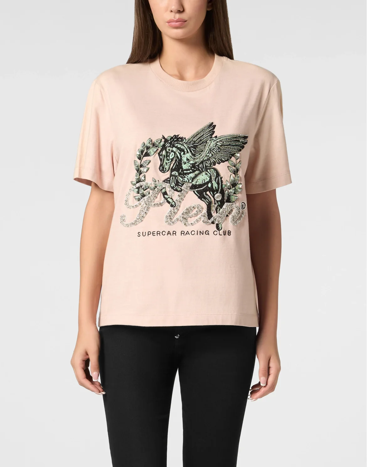 Jersey T-Shirt Man Fit Round Neck SS Unicorn, цвет: Розовый