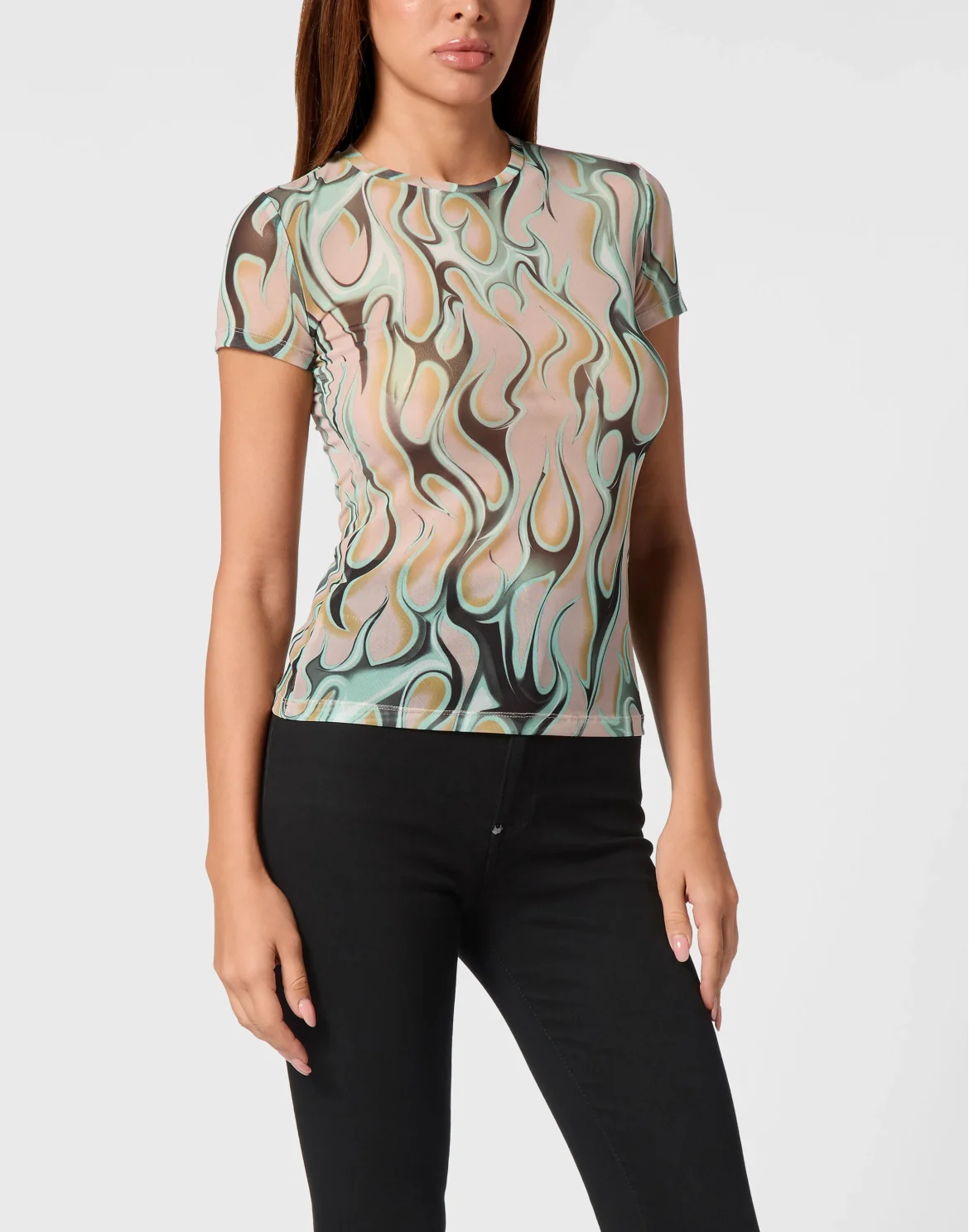 Tulle T-Shirt Sexy Pure SS Flame, цвет: Розовый